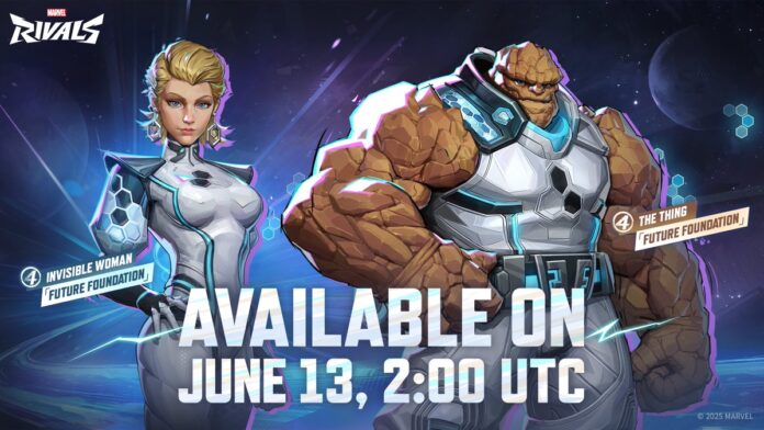 Marvel Rivals: Future Foundation Costumes for Invisible Woman