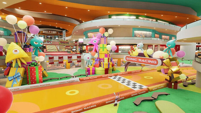 Sonic Racing: CrossWorlds Colorful Mall Track Revealed