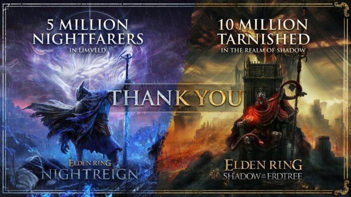 Elden Ring 30M Sales, Shadow of Erdtree 10M